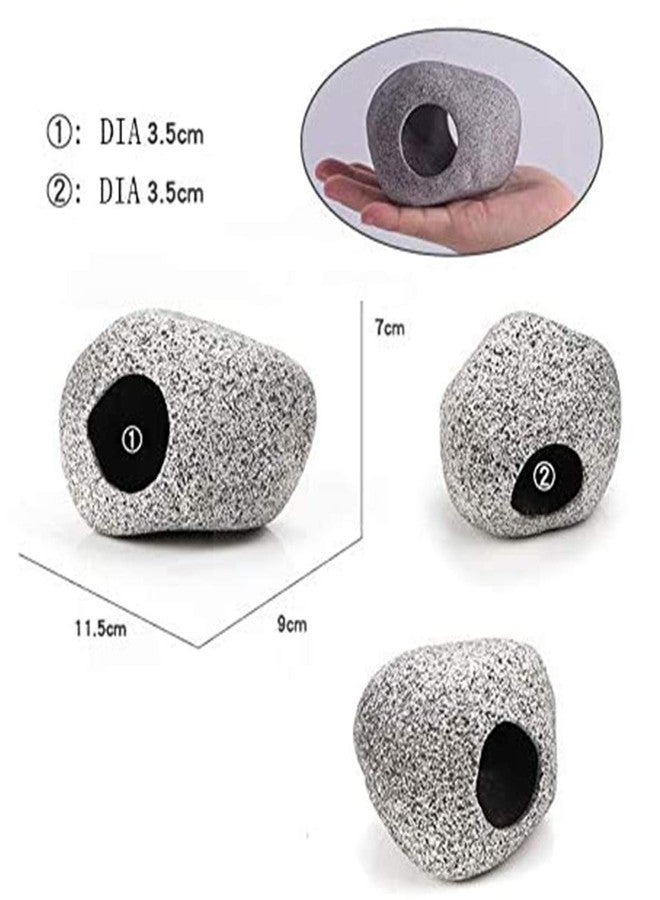Norgail Aquarium Stone Hideaway Ornament Cichlid Shrimp Breeding Hiding Cave (Large) - Image 2